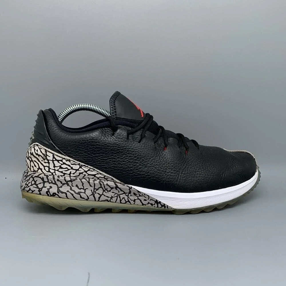 Jordan‎ ADG Black Cement Golf Shoes AR7995-001 Men's Sz 9.5